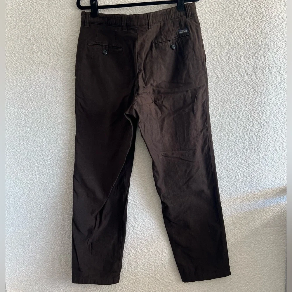Hugo Boss‎ Men’s Corduroy Cotton Brown Trousers Mitchel Pleated Pants Size 34R
